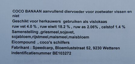 Coco banana  35 &euro; per 5 kg 